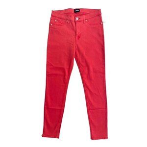 Hudson Jeans NATALIE Midrise Ankle Super Skinny Jeans Red Currant SZ 30 New #1